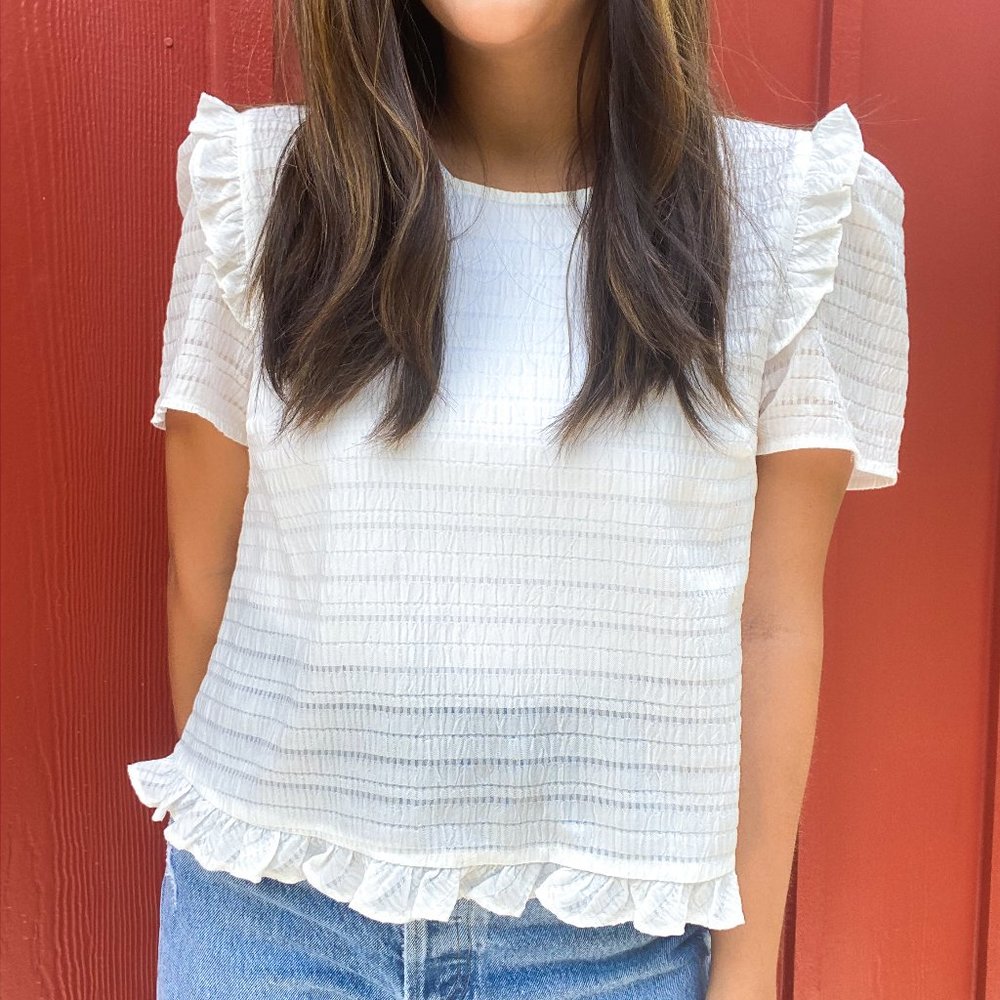 *LAST ONE* Monroe Ruffle Top